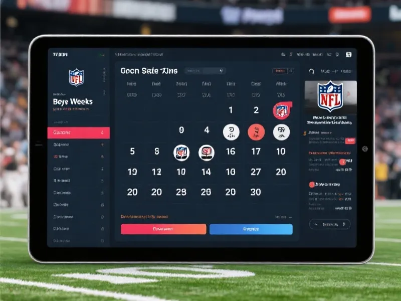 NFL Schedule Interface