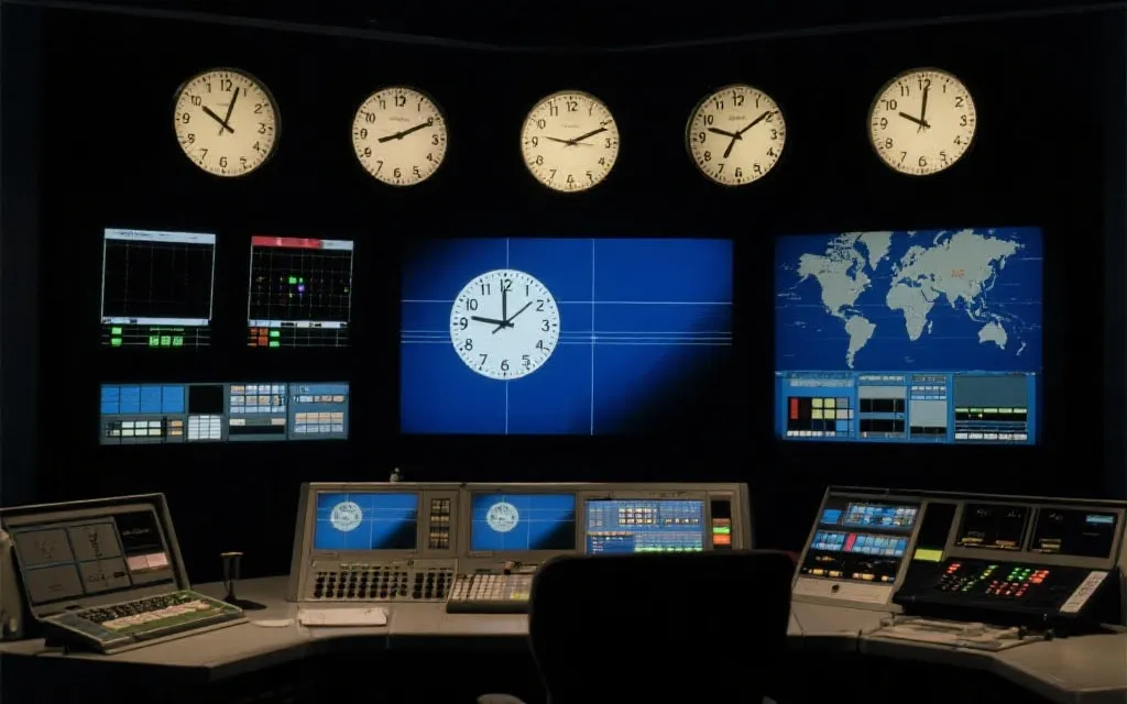 世界杯决赛转播与时区关系的视觉化构图，体现黄金时段与商业收益